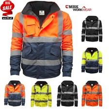 Hi Vis Viz Bomber Jacket High