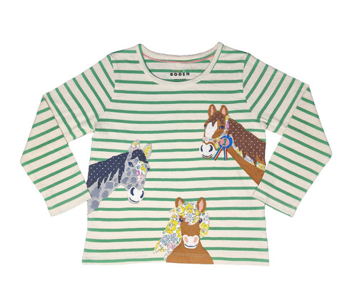 Boden girls top horse - boden,