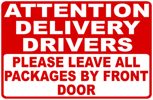 Attention delivery drivers - attention,