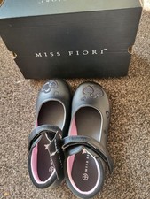 Miss Fiori Girls Black Shoes