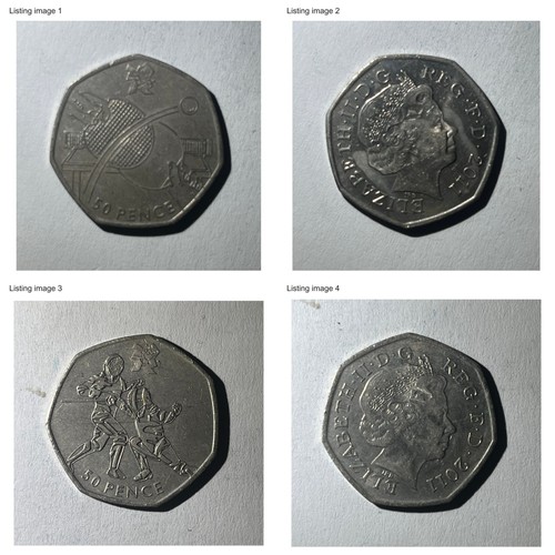 London 2012 olympic 50p coins - 2012,