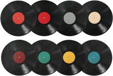 8pcs Blank Vinyl Record Wall