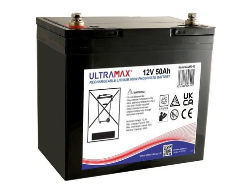 Ultramax 12v 50ah lithium - 50ah,