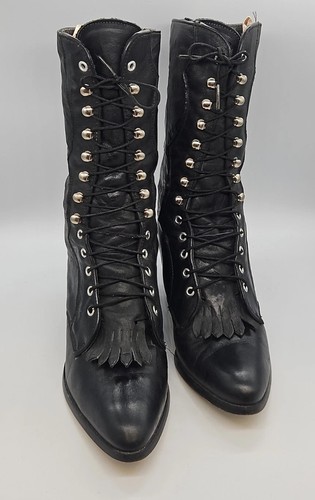 Vtg laredo black leather - vtg,