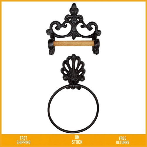 Rustic cast iron - toilet, roll