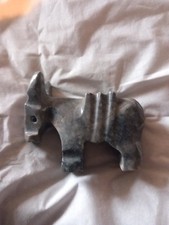 Carved Stone Donkey Ornament Figurine x 2cm x 4.5cm Pristine Condition