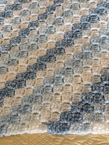 Handmade crochet baby blanket - crochet,