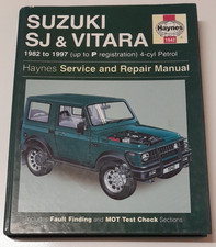 Haynes Suzuki Sj & Vitara Service and Repair Manual (1982 to 1997)