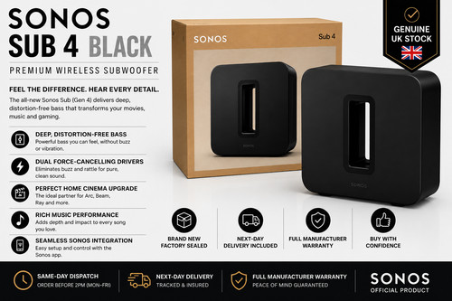 Sonos sub black wireless - 4,