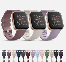 For Fitbit Versa / Versa 2 /Lite Strap Classic Buckle Soft Silicone Watch Band