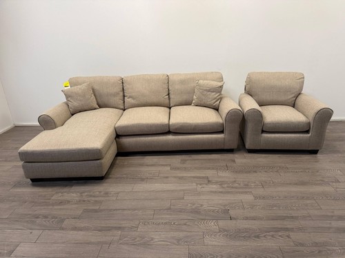 Lisbon beige fabric - fabric, left