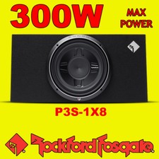 Rockford Fosgate 8" Inch PUNCH 300w Car Audio Subwoofer Sub Shallow Enclosure