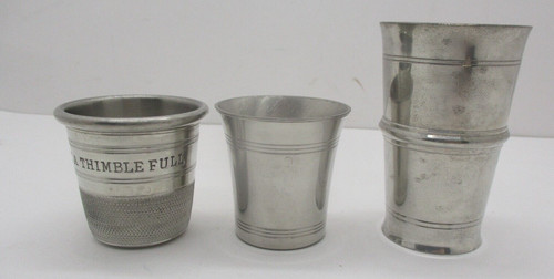 Pewter shotglasses - 3,