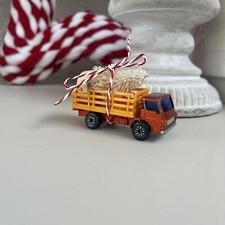 Vintage Dodge Flatbase Lorry Truck Diecast Christmas Decoration Ornament Car