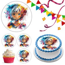 Manga Anime Cake Topper Party