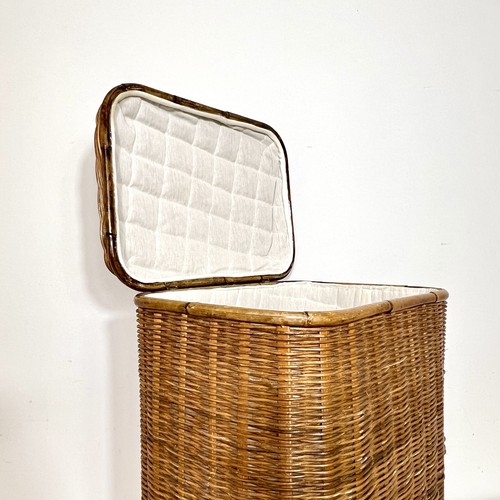 Vintage wicker cane laundry - wicker, &