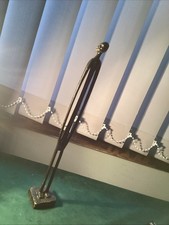 VINTAGE TALL AFRICAN TRIBAL MAN BRONZED PAINTED RESIN FIGURE 36 Cm