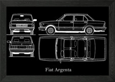 Fiat Argenta 1983 Framed Wall