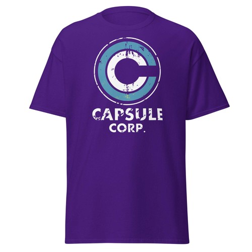 Capsule corp distressed - corp., logo