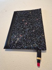 Lulu Guinness Clutch Bag. Blue/Purple/Black Sequin Front and Black Back. Zipped