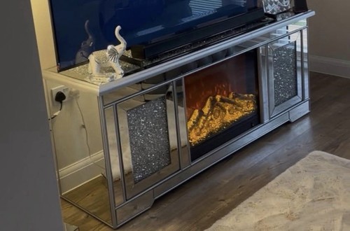 Electric fire unit - fire, tv
