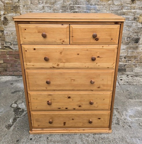 Pine vintage tallboy chest - vintage, of