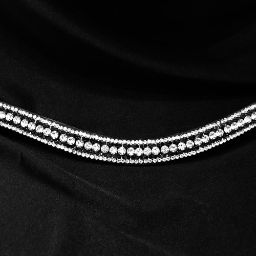 Black silver clear bling - black,