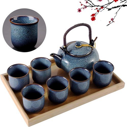 Japanese tea set for - 6,, kiln