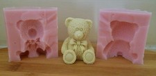 3D TEDDY BEAR SILICONE MOULD FOR CAKE TOPPERS, CHOCOLATE, CLAY