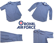 WRAF Blue Shirt British Air Force Service Uniform Dress Short or Long Sleeves G1