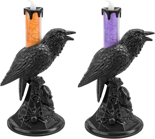 Set halloween crow raven - set,