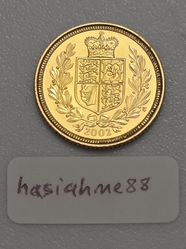 2002 gold half sovereign - gold,