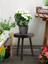 Wooden Stool Wooden Plant Stand Corner Table Bathroom Stool Small Side Table