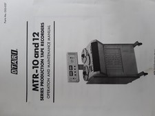 otari mtr 10/12 Operation and Maintenance Manual