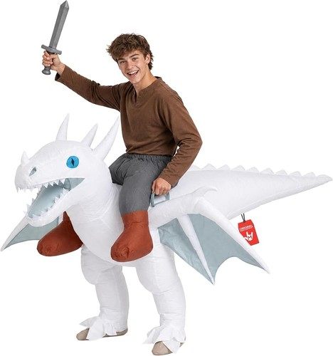 Kids white ride dragon - white, on