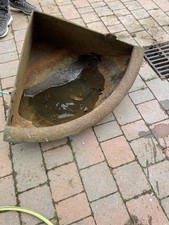 Vintage Cast Iron Corner Manger Horse Feeder