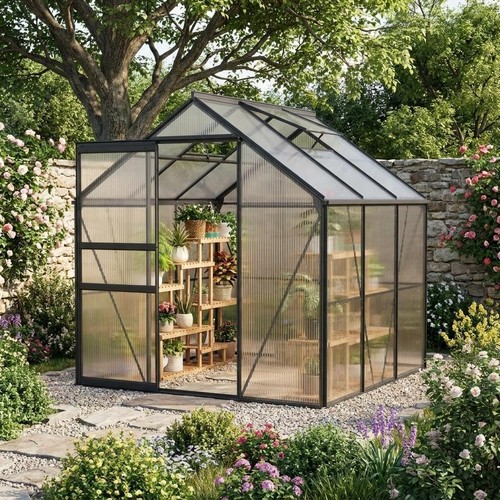 6x6ft polycarbonate walk - 6x6ft, walk-in