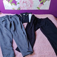 Mens 2xl bundle Jogging Bottoms 1 black 1 grey  1 top. Preowned vgc.  matalan