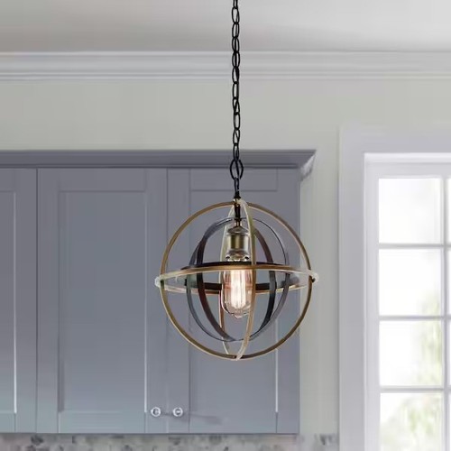 Bronze orb pendant light - orb,