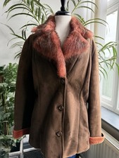 Retro vintage Jobis shearling sheepskin jacket coat 38/40” U.K. 12/14