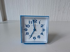 Vintage Blue Westclox Travel Alarm Clock