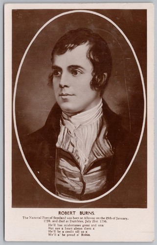 Robert burns postcard national - robert,