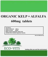 Kelp + Alfalfa 600mg Organic