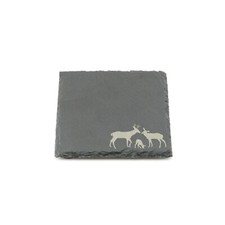 Deer Slate Coaster Laser