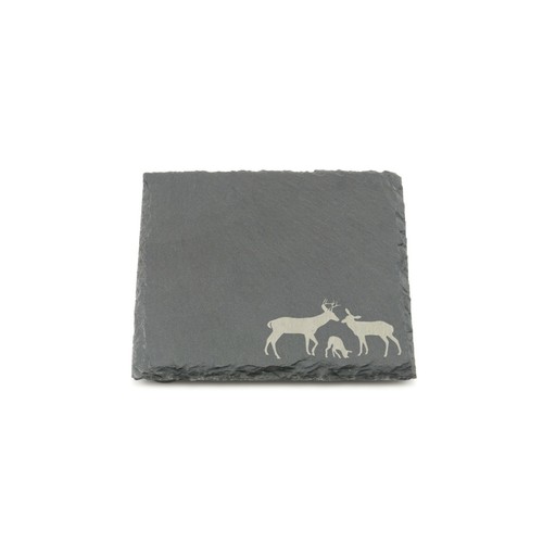 Deer slate coaster laser - coaster,