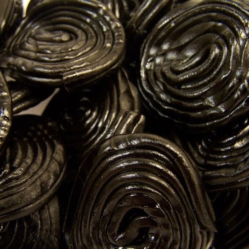 Twisted liquorice wheels - liquorice,