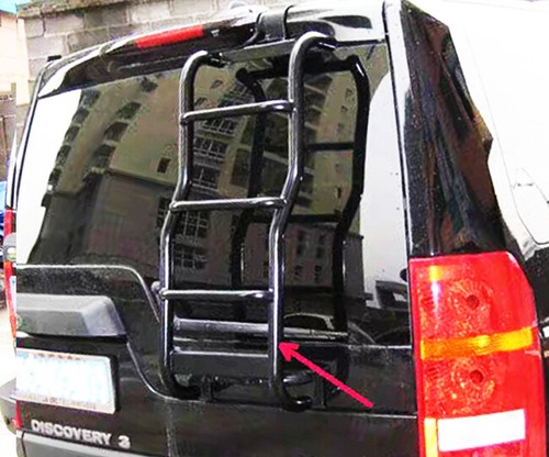 4x4 rear door ladder - rear,
