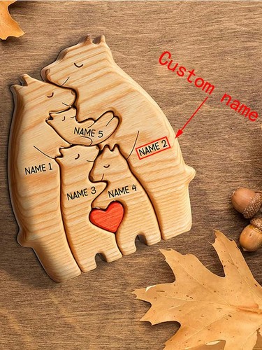 Personalized family bear - family,