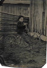 Antique Tintype Photo Boy
