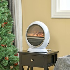 Freestanding Electric Fireplace Heater W/ Flame Effect Rotatable Head 1500W